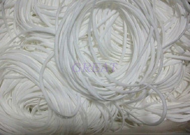 Stock Elastic Cord 3mm 4mm 5mm 6mm Round Flat Elastic Band Spandex Nylon Elastic Webbing Earloop 100 yards/roll supplier