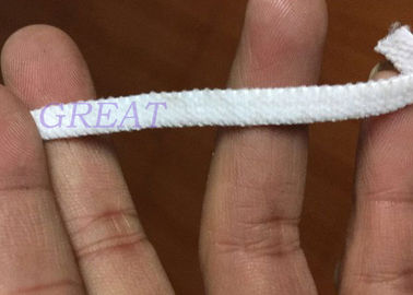 Flat Elastic Earloop in white color for producing surgerial mask supplier